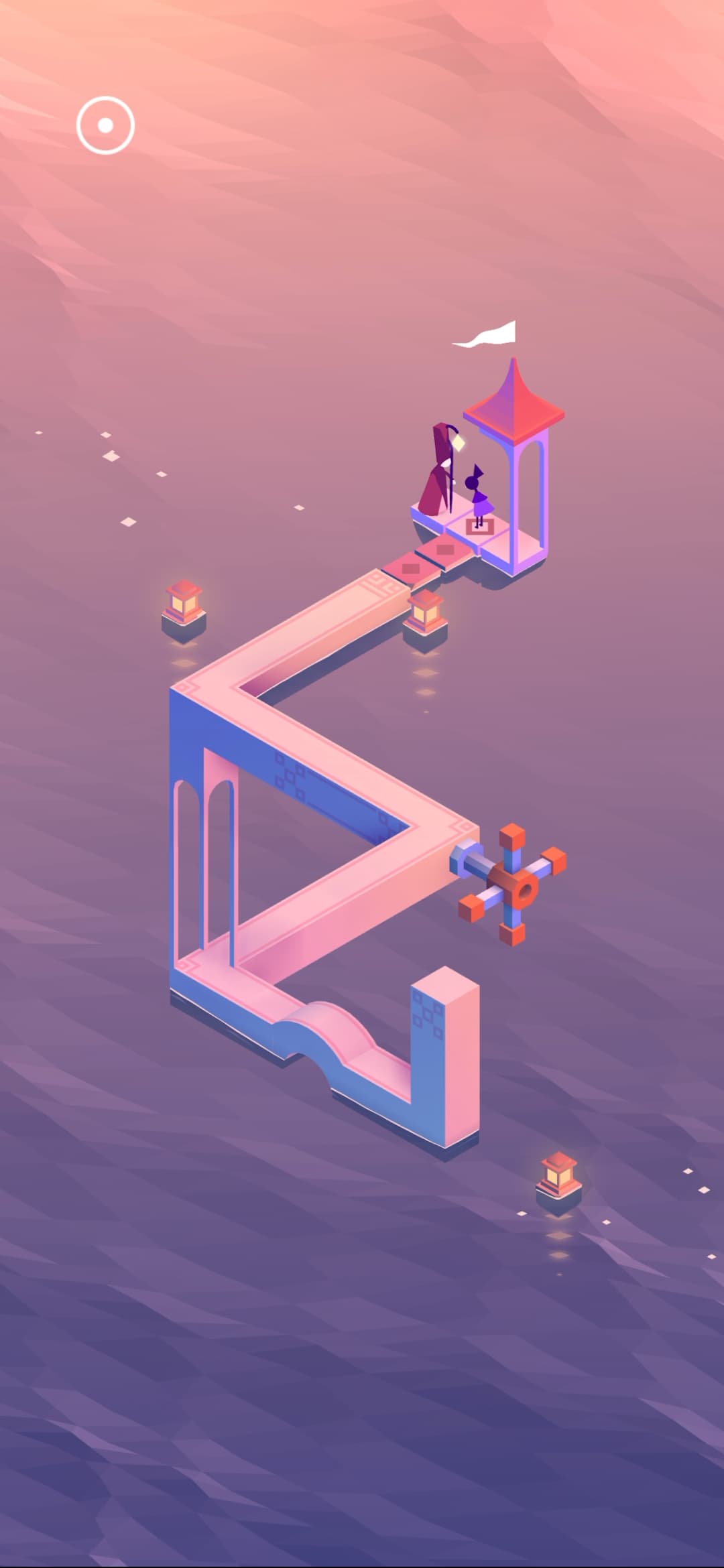 Monument Valley 3 Level 1 Step 3 - Head to the pavilion after connecting the path